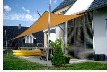 Sonnensegel in Standardgrößen - perfekter Regen- und Sonnenschutz für die Terrasse