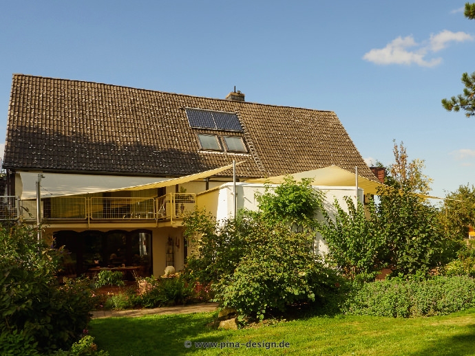  2 x Sonnensegel-Markise in Welver über Terrasse und Balkon 