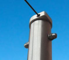 Edelstahl Pylon Mast für elektrische Sonnensegel
