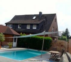 Dülmen Sonnensegel über Pool