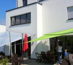 Frechen 2 Sonnensegel auf 2 Terrassen