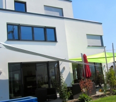 Frechen Sonnensegel auf 2 Terrassen
