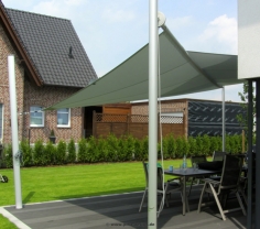 Sonnensegel Warendorf Sonnensegel rollbar auf einer Terrasse in Warendorf