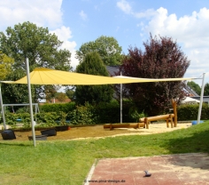 Drensteinfurt Sonnengel Drensteinfurt - freistehendes Kita Sonnengel über Sandkasten