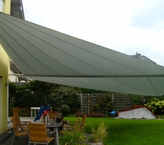 Wegberg bei Köln - Sonnensegel über Terrasse