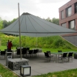 Essen – Sonnensegel Gartenterrasse als Unterstand auf einem Firmengelände